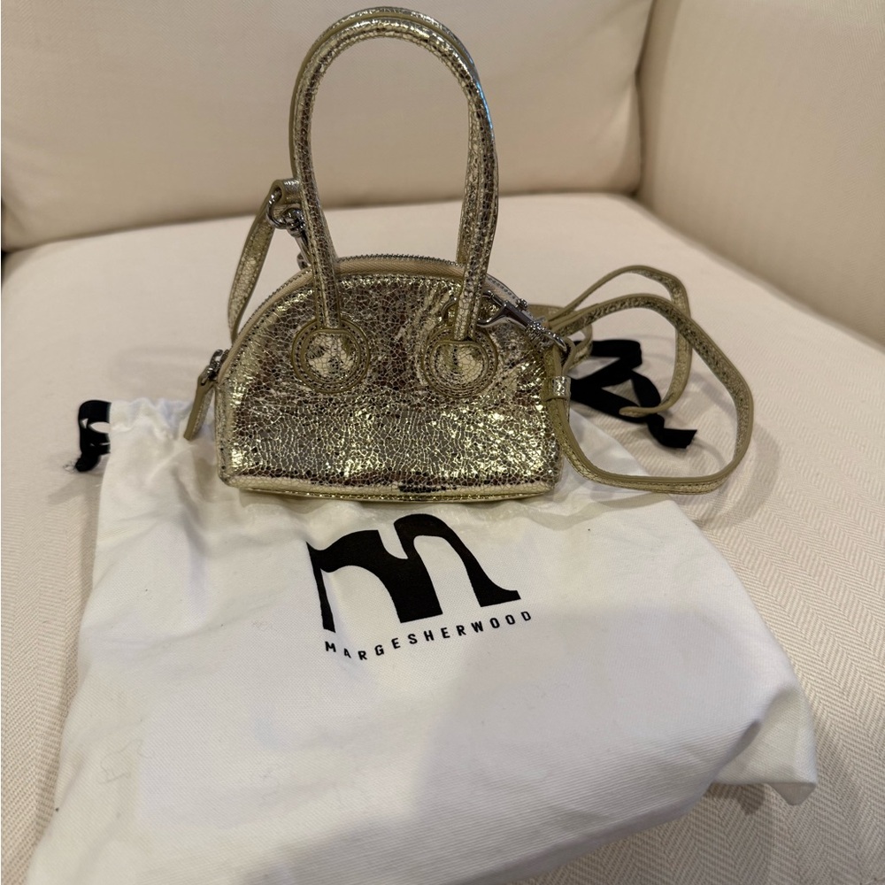 Marge Sherwood mini bessette bag in gold